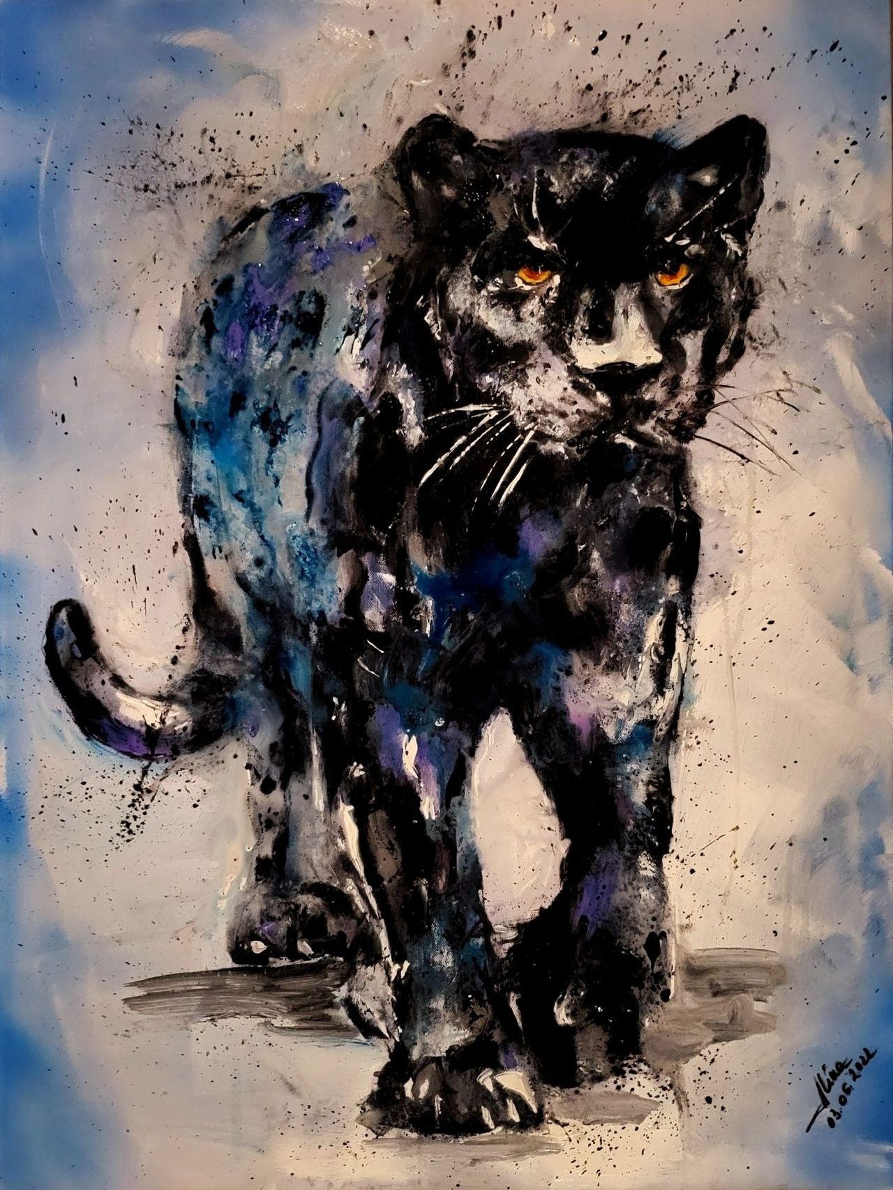 ArteDiAlina.com painting: Golden Eyes